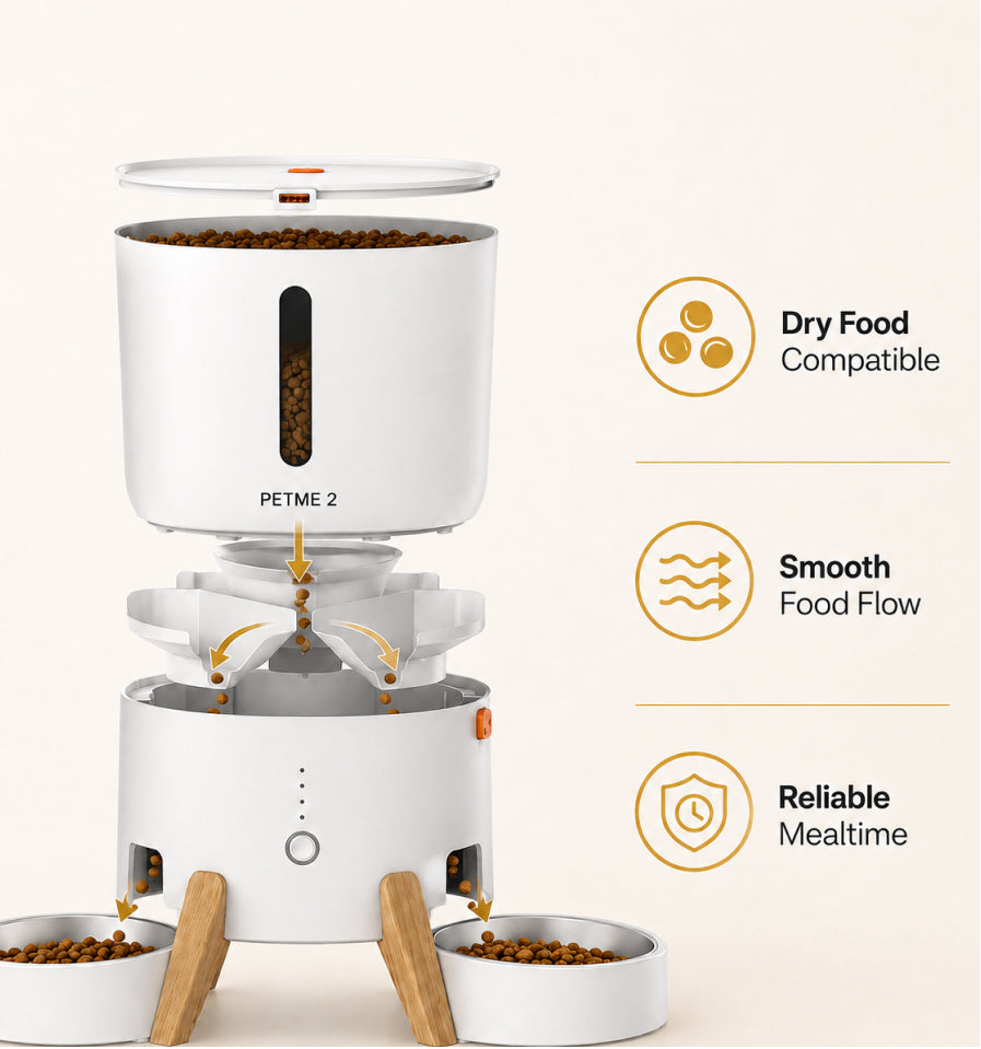 Dual Bowl Automatic Pet Feeder — 5L