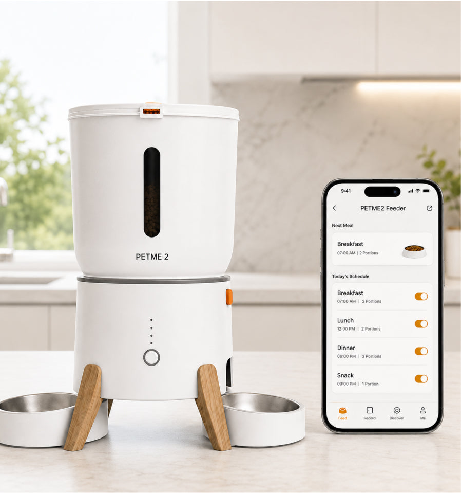 Dual Bowl Automatic Pet Feeder — 5L