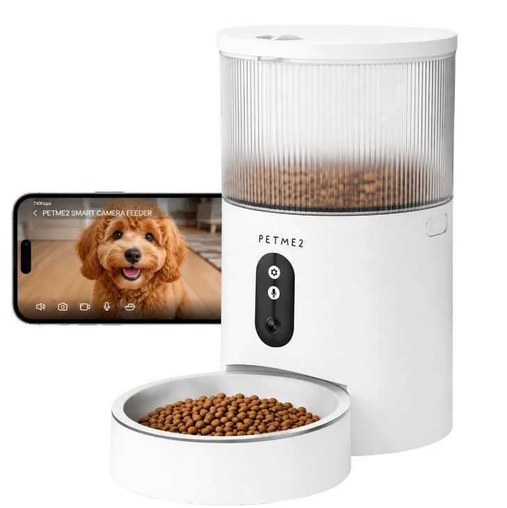 PETME2 3L WiFi automatic cat feeder with 1080P HD camera, main product photo