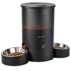 Dual-Bowl Automatic Feeder — Black