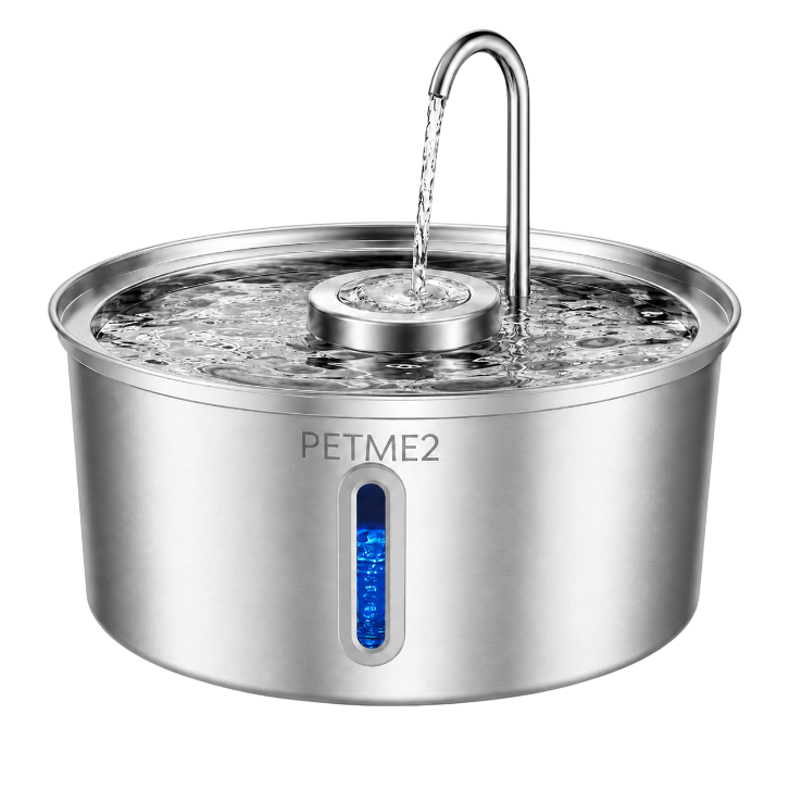 Luxury Stainless Steel Pet Fountain — 3.2L