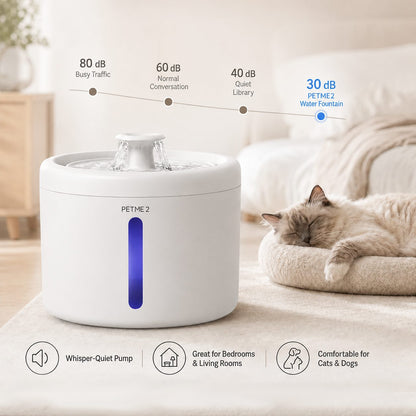 PETME2 2L quiet cat water fountain – detail image 3 of 8