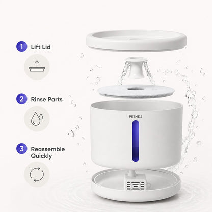 PETME2 2L quiet cat water fountain – detail image 8 of 8