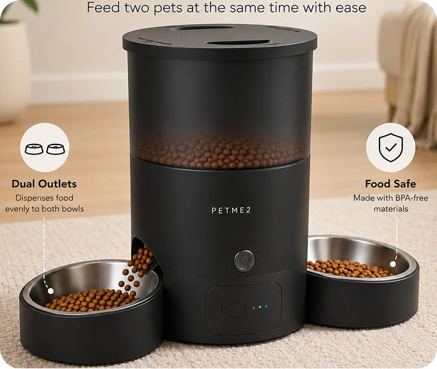 Smooth dispensing, protected between meals.