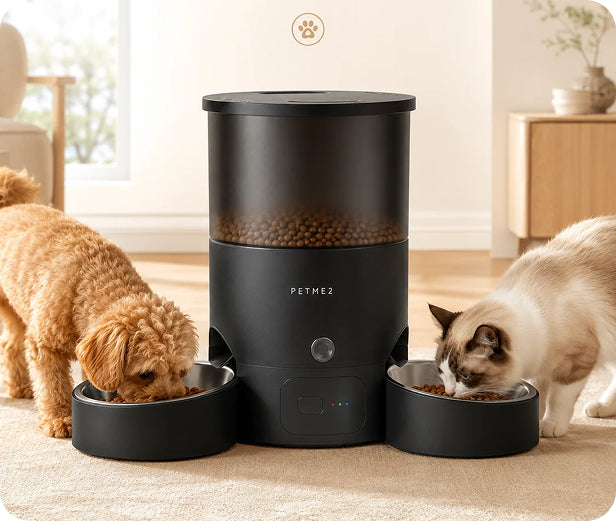 Two pets. One easier feeding routine.