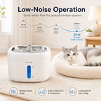 PETME2 2.2L cat water fountain with stainless steel tray and 4-layer filter