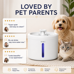 PETME2 2L cat water fountain with low-water red light alert